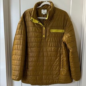 Offline by aerie Mustard Yellow Quilted Pullover Jacket